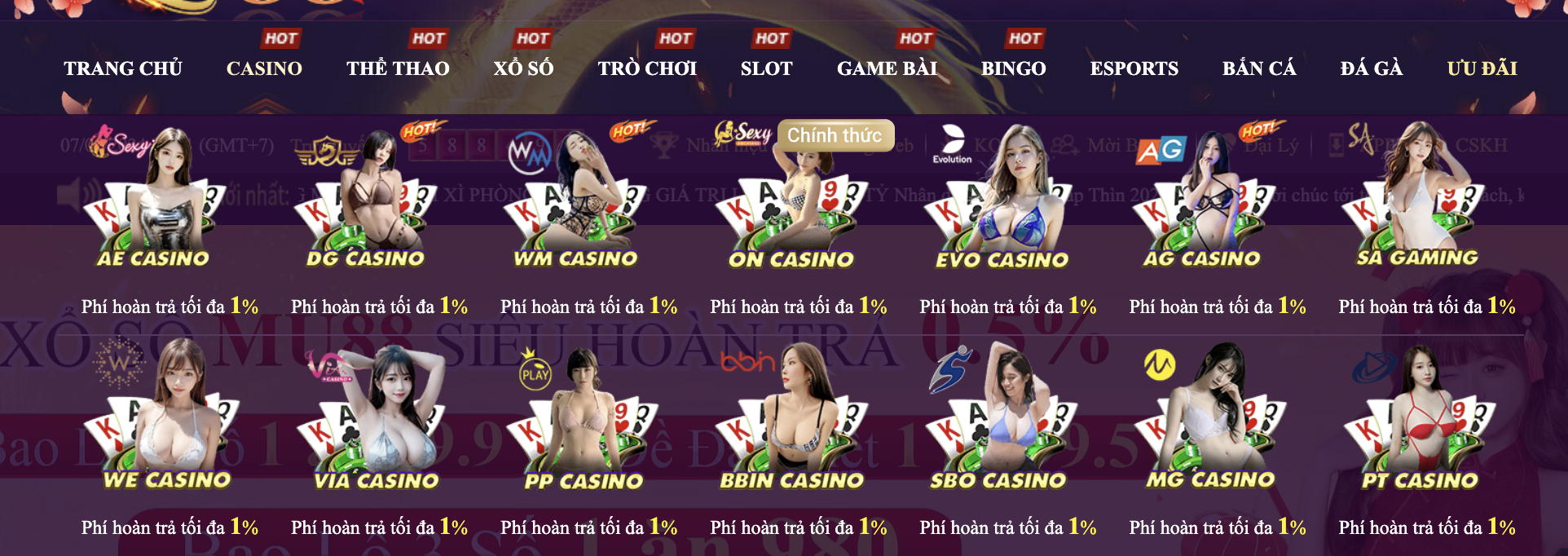 Nhiều lựa chọn sòng bạc trực tiếp khác nhau dành cho mọi người chơi Mu 88 từ Việt Nam Nhiều lựa chọn sòng bạc trực tiếp khác nhau dành cho mọi người chơi Mu 88 từ Việt Nam