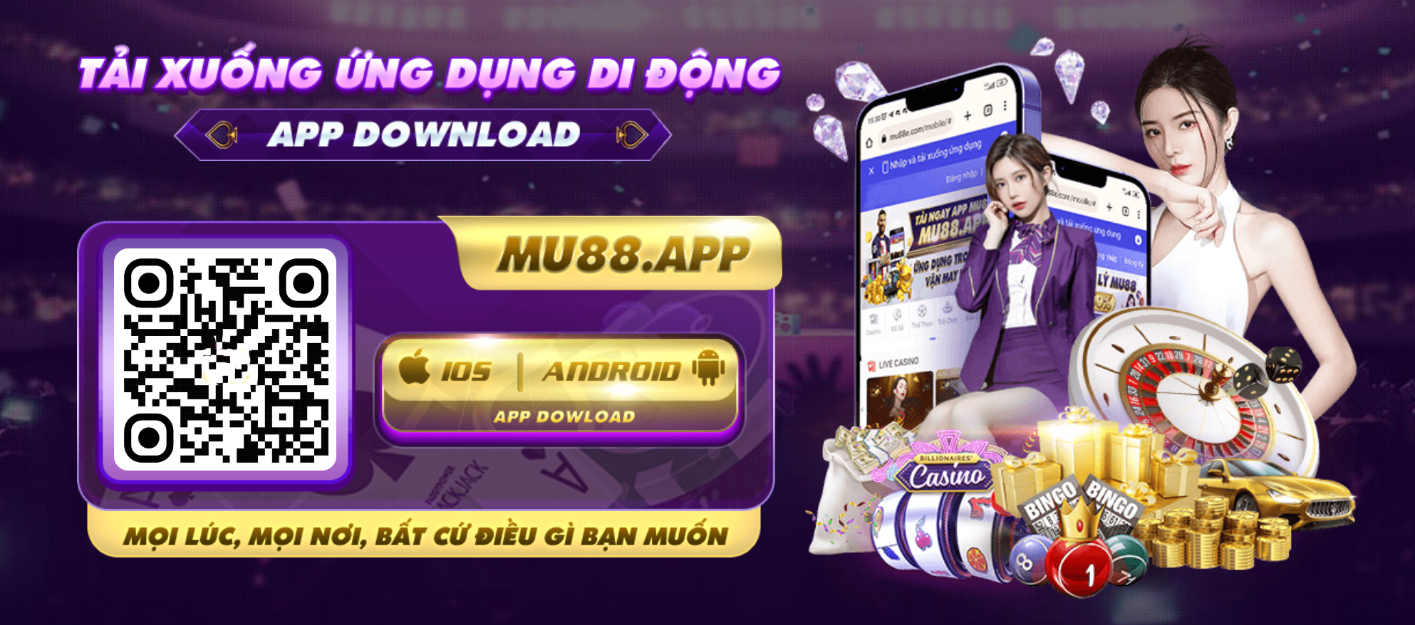 Dễ dàng tải ứng dụng MU 88 về điện thoại thông minh của bạn Dễ dàng tải ứng dụng MU 88 về điện thoại thông minh của bạn